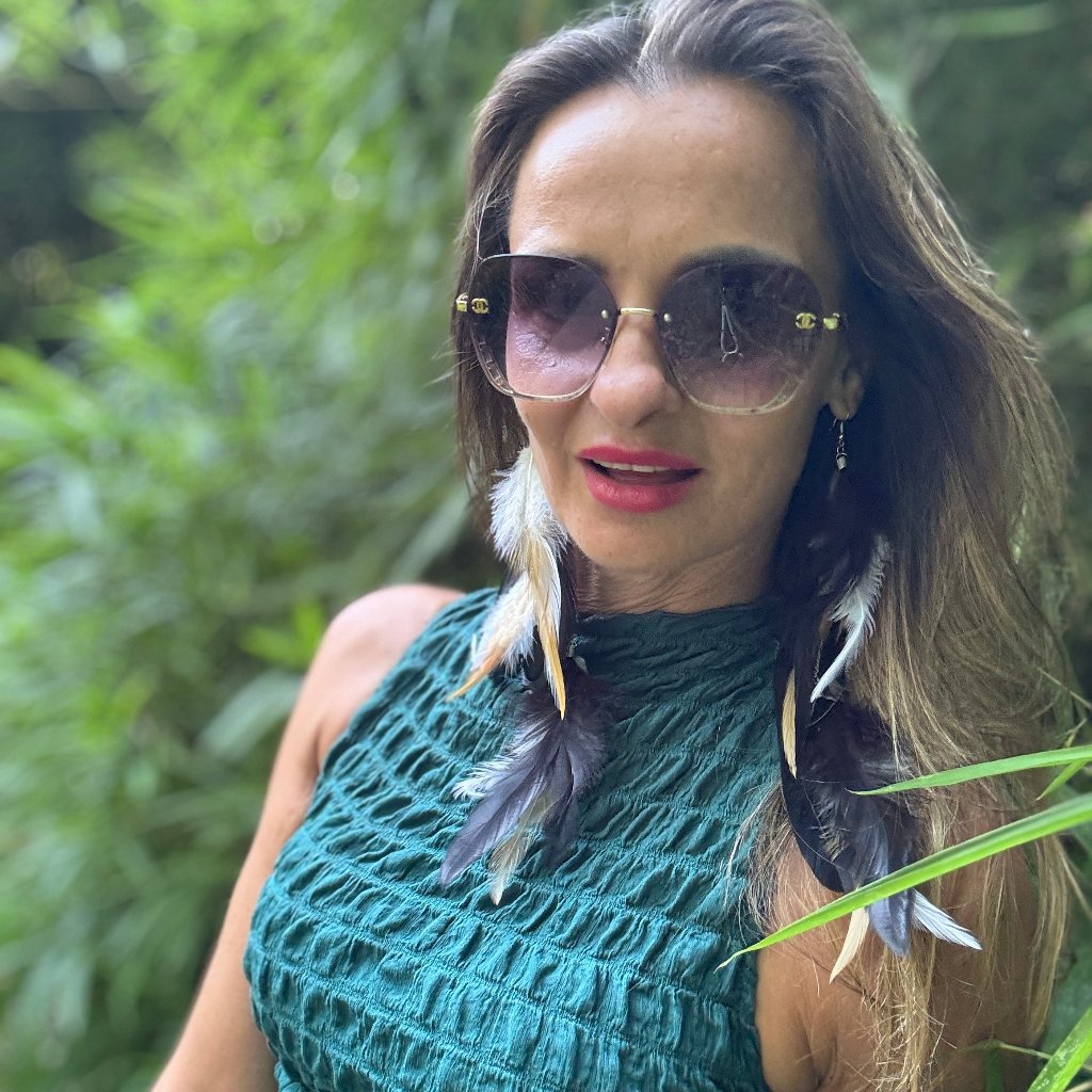 Boho Ohrringe mit Federn - Bohemian Style Schmuck von Juwelanda