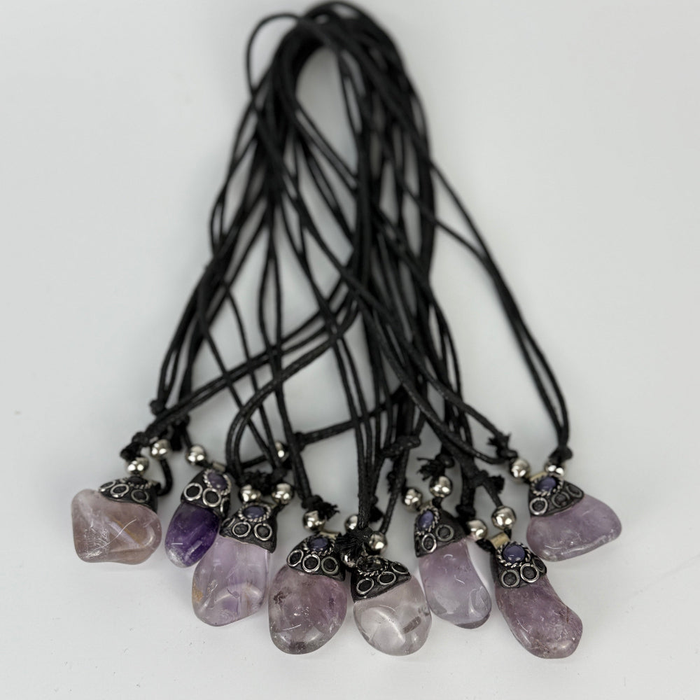 Handgemachte Amethyst Halskette – Spiritueller Schmuck aus Peru
