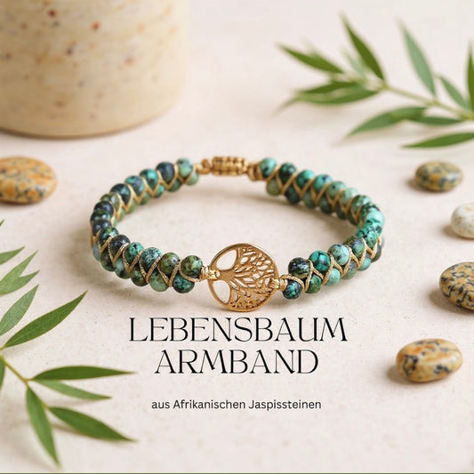 Lebensbaum Armband aus Afrikanischen Jaspisstein
