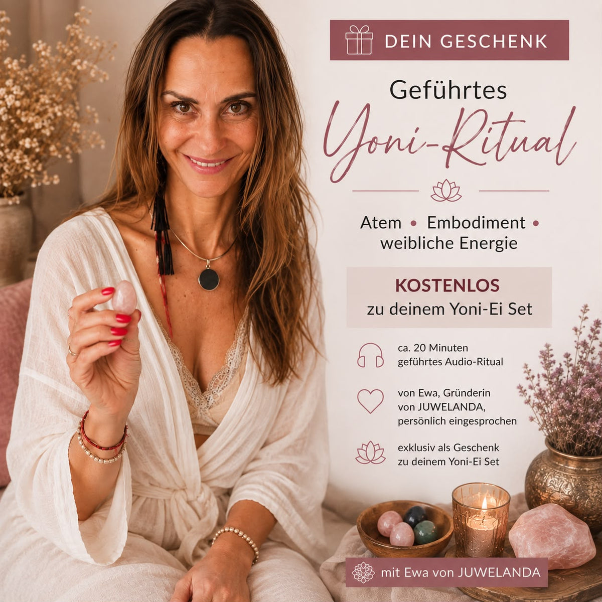 YONI Eier Set Amethyst