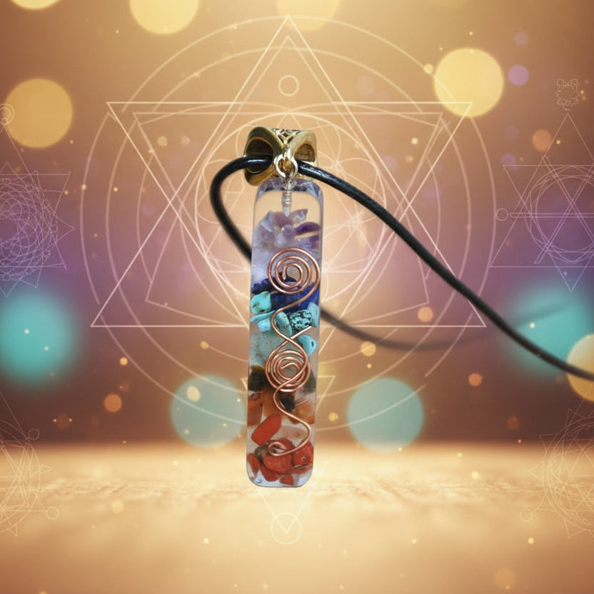 7 Chakra Orgonit Anhänger - Juwelanda