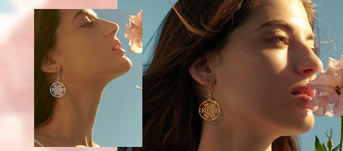 METATRON OHRRINGE aus Edelstahl - Juwelanda