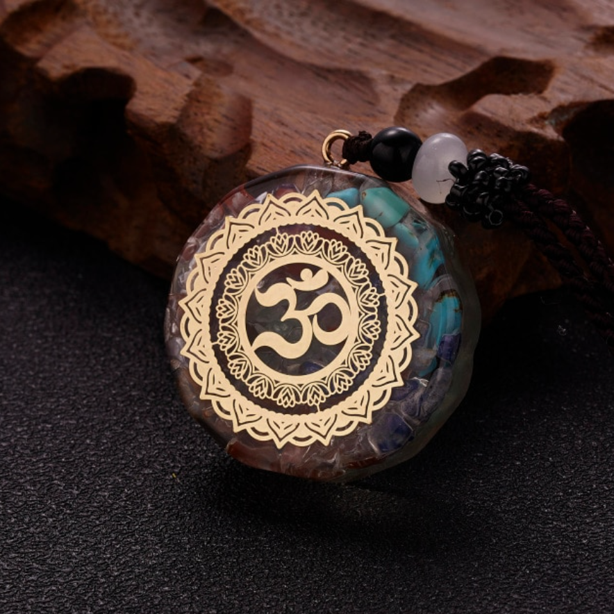 Energetisierende Om Orgonit Halskette - Juwelanda