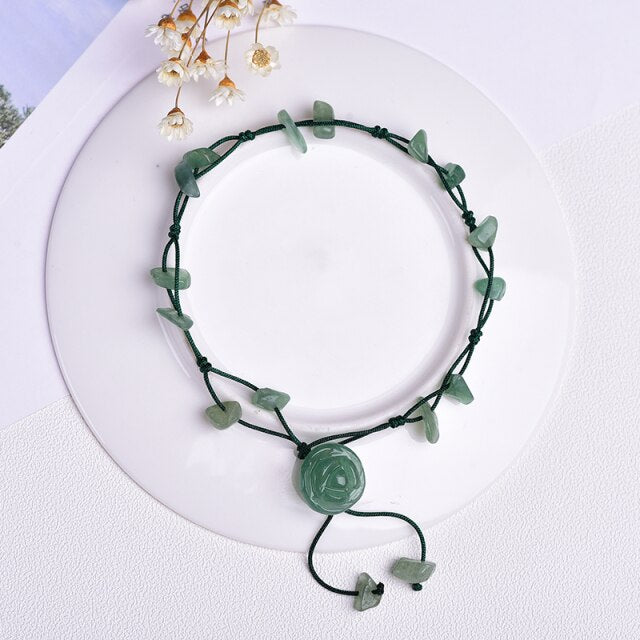 INNERE HARMONIE Fußkettchen Aventurin - Juwelanda