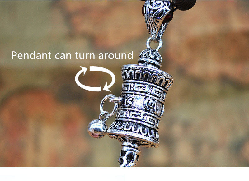 TIBETISCHE GEBETSMÜHLE -handgemachte Nepal Halskette - Juwelanda