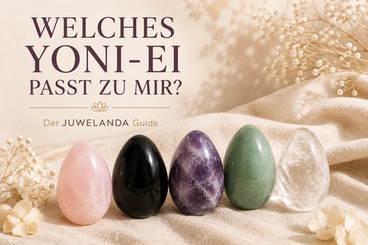 Yoni-Eier aus Rosenquarz, Obsidian, Amethyst, Aventurin und Kristallquarz – JUWELANDA Guide