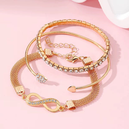 HERZKLANG – Goldfarbenes Armband-Set