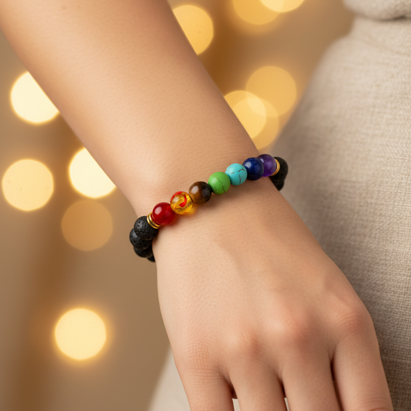 7 Chakra Armband Lavastein Juwelanda