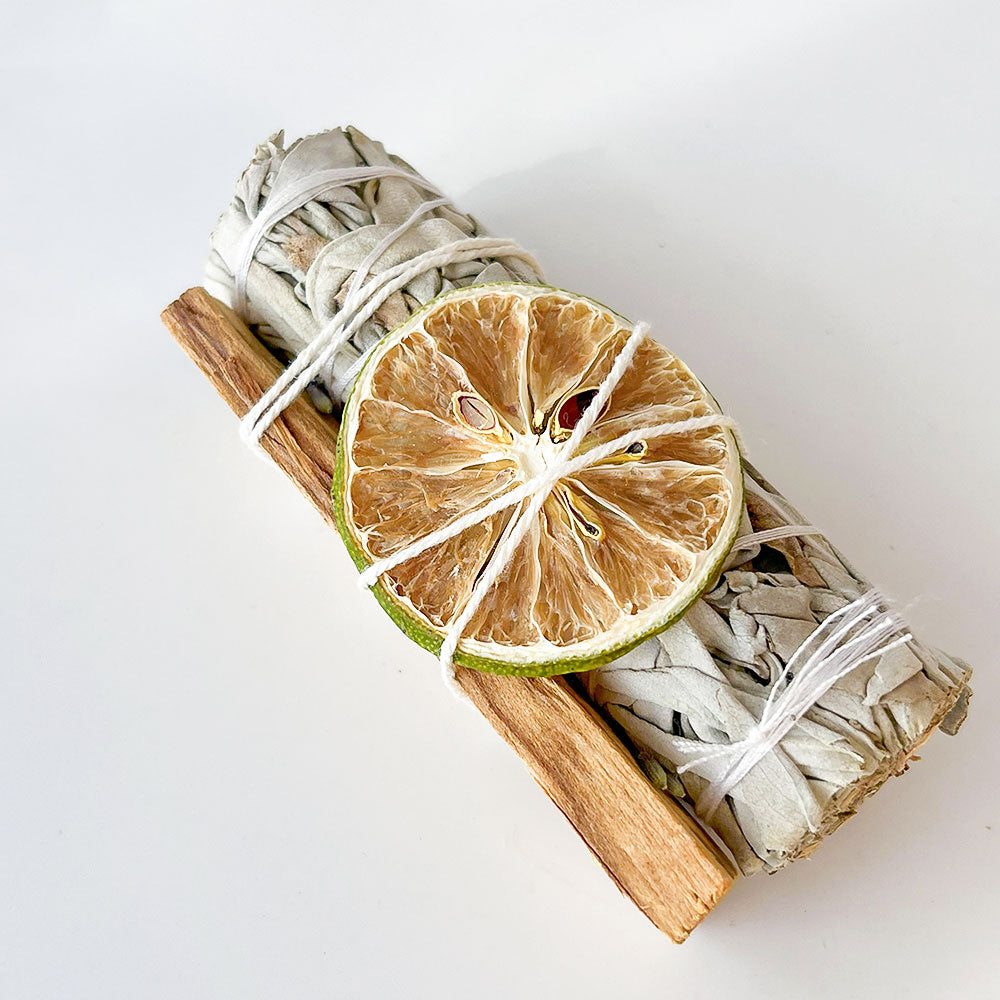   7-teiliges Räucher-Set - Weißer Salbei, Palo Santo & Selenit | Juwelanda