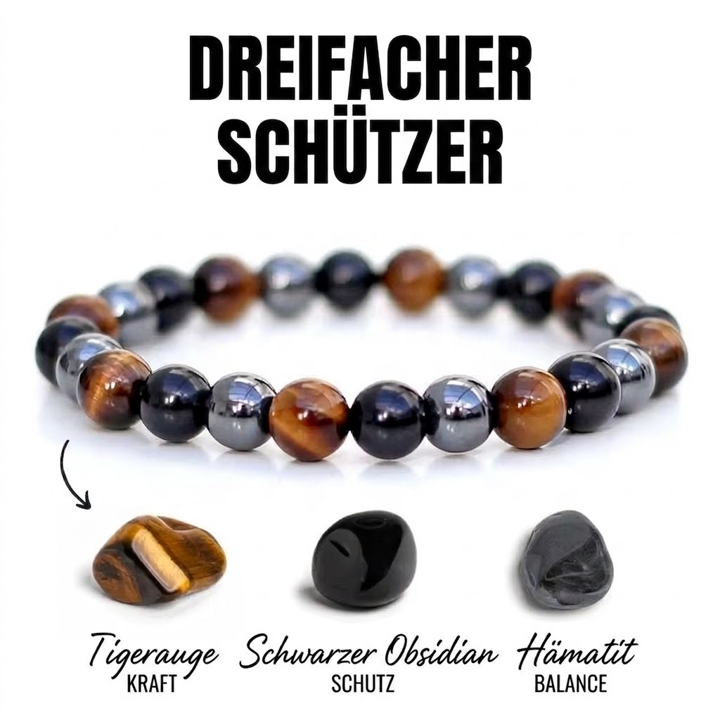 Dreifacher Schützer Armband - Kraft - Schutz - Balance