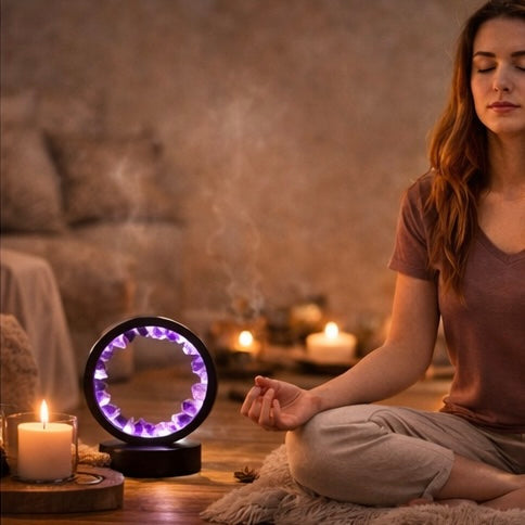 Amethyst Edelsteinlampe „Innere Stille“ – Ruhe & Harmonie | JUWELANDA