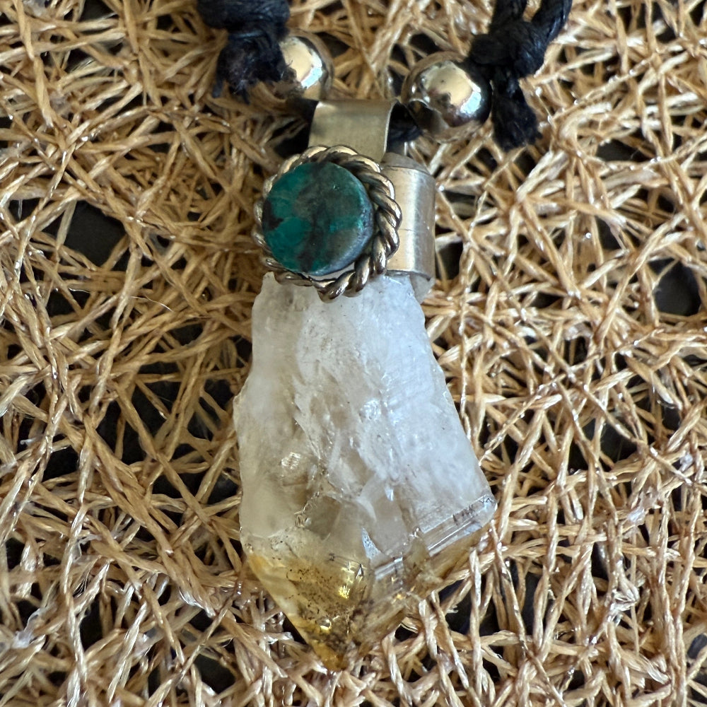 Handgefertigte Citrin-Halskette aus Peru – Lebensfreude, Optimismus, Wohlstand Natursteine von Juwelanda