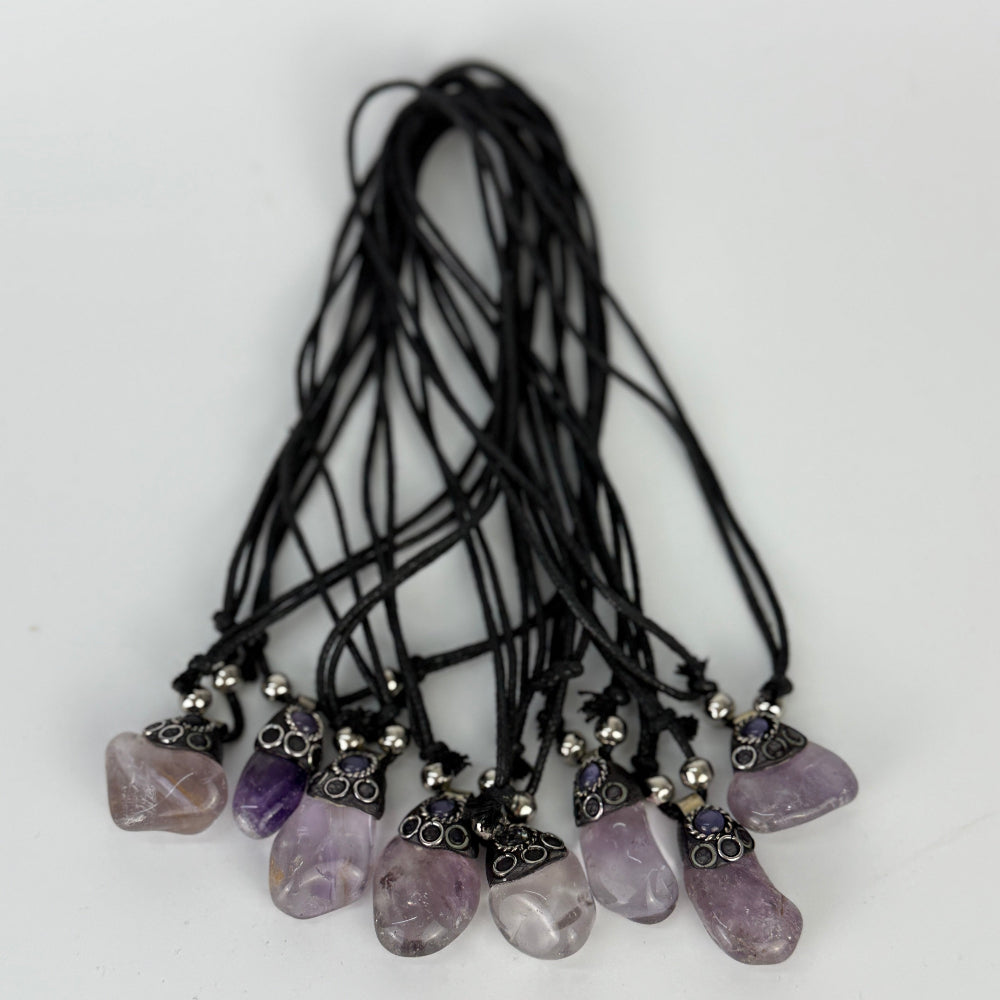 Handgemachte Amethyst Halskette – Spiritueller Schmuck aus Peru