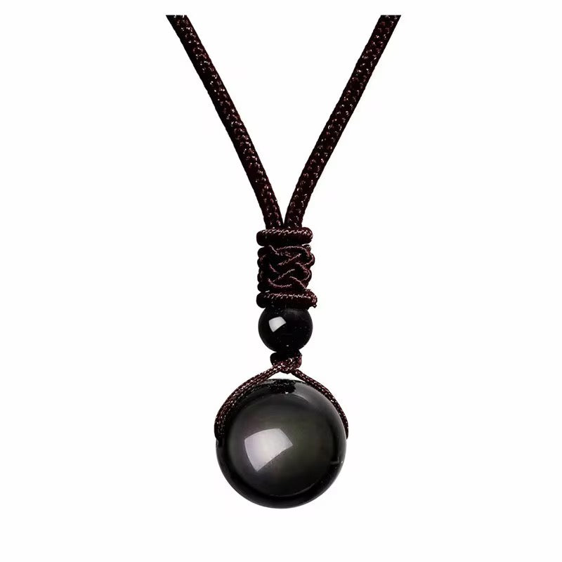 Regenbogen Obsidian Halskette