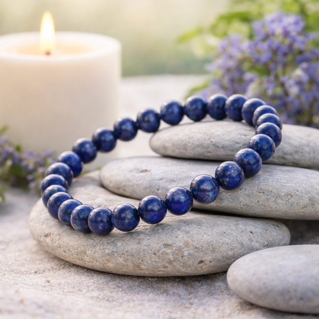 Blue Focus Armband aus Lapislazuli | Konzentration & Klarheit – Juwelanda