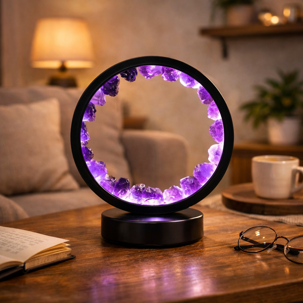 Amethyst Edelsteinlampe „Innere Stille“ – Ruhe & Harmonie | JUWELANDA