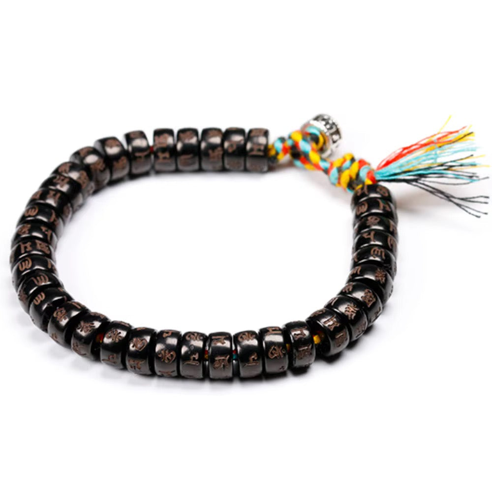 TIBETISCHES GLÜCKSKNOTENARMBAND - Om Mani Padme Hung