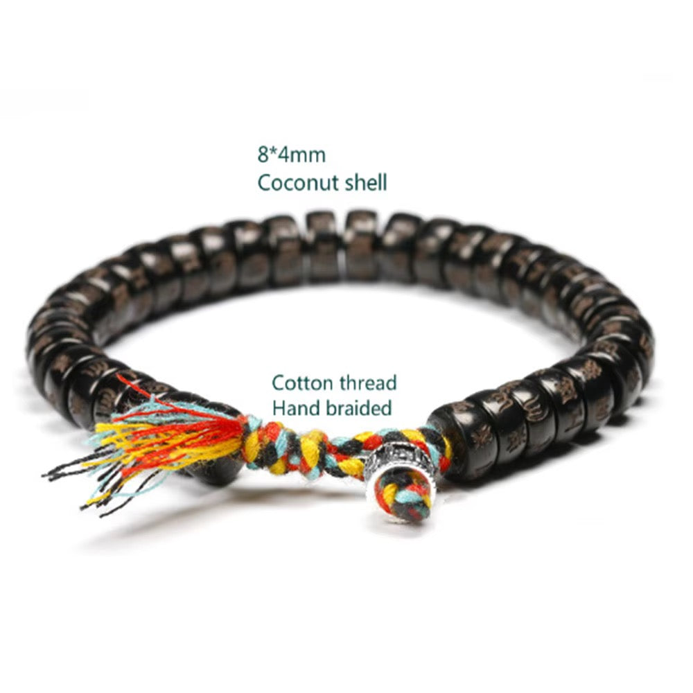 TIBETISCHES GLÜCKSKNOTENARMBAND - Om Mani Padme Hung