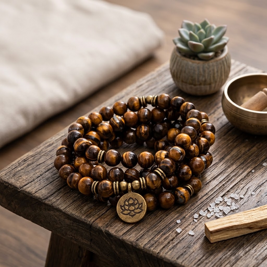 TIGERAUGE Mala - 108 Perlen