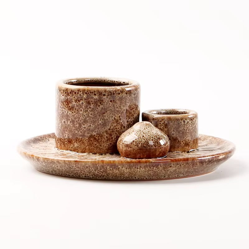 Keramik Räucherschale für Weißer Salbei & Palo Santo