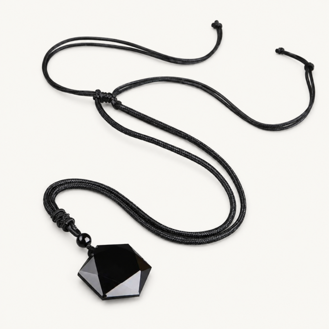 Premium-Talisman aus schwarzem Obsidian