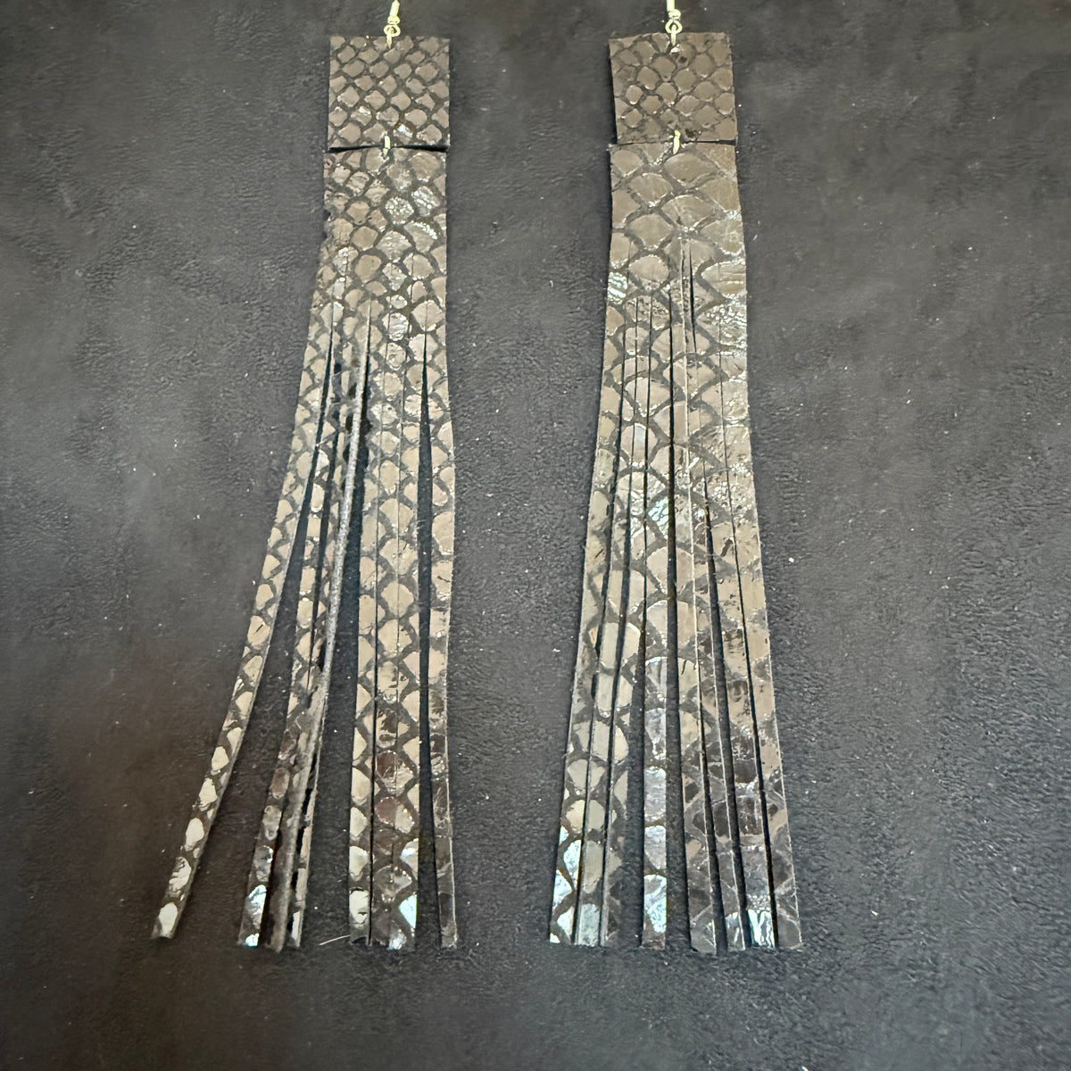 Statement Ohrringe Urban Goddess Limited Edition Mexico City - Schwarze Schlange