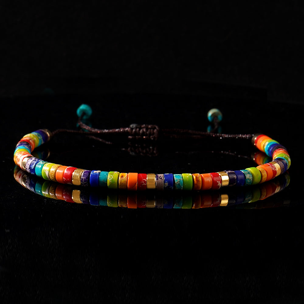 Chakra Energiearmband aus Jaspis – Harmonie, Schutz & innere Balance - SChmuck von JUWELANDA