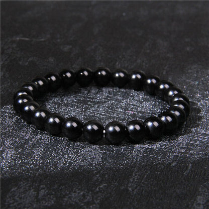 Dreifach-Armband "Vertrauen in die Liebe" aus Rosenquarz, Rhodonit und Onyx - Juwelanda