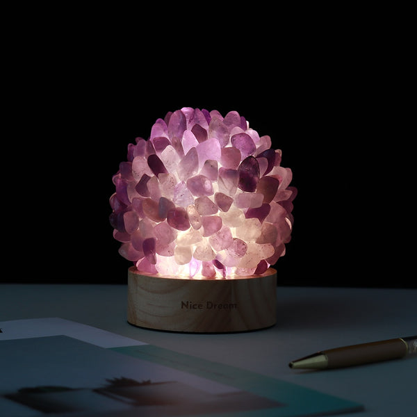 INTUITION Amethyst Kristalllampe - Juwelanda