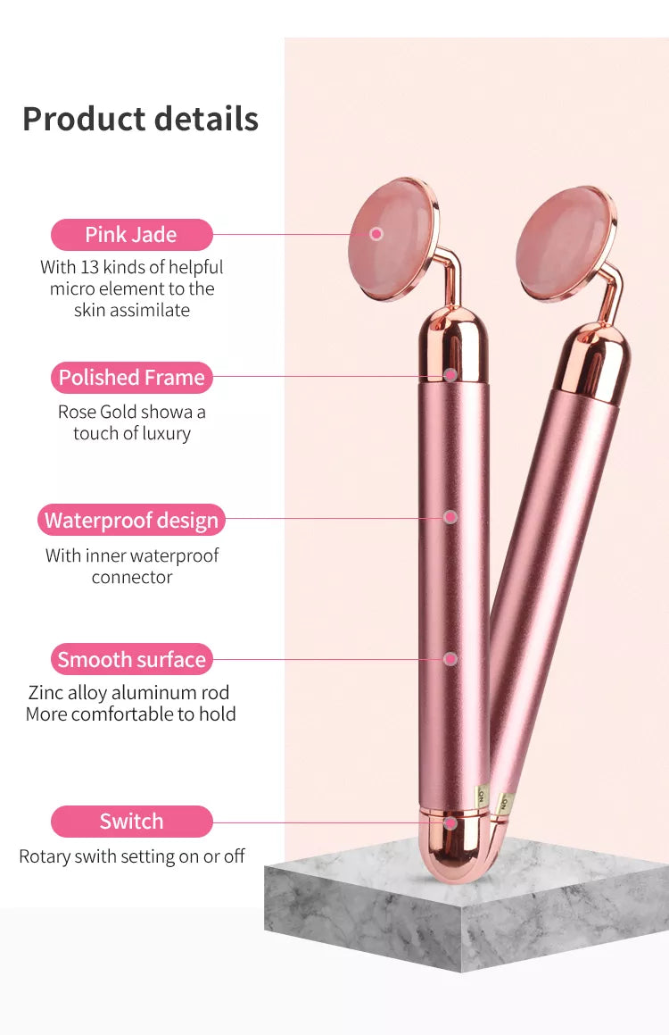 Elektrischer Jade-Roller zur Gesichtsmassage - Juwelanda