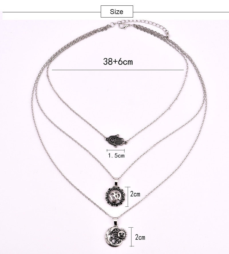 3er Set - BOHO Halskette - Juwelanda
