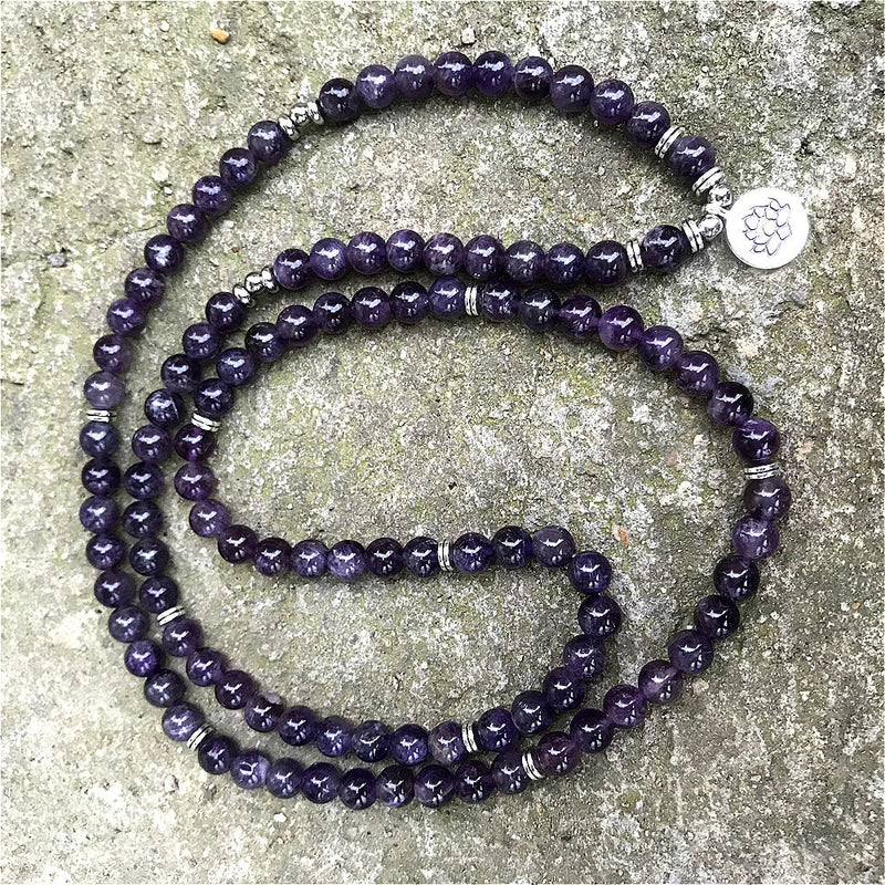 AMETHYST Mala - 108 Perlen - Juwelanda