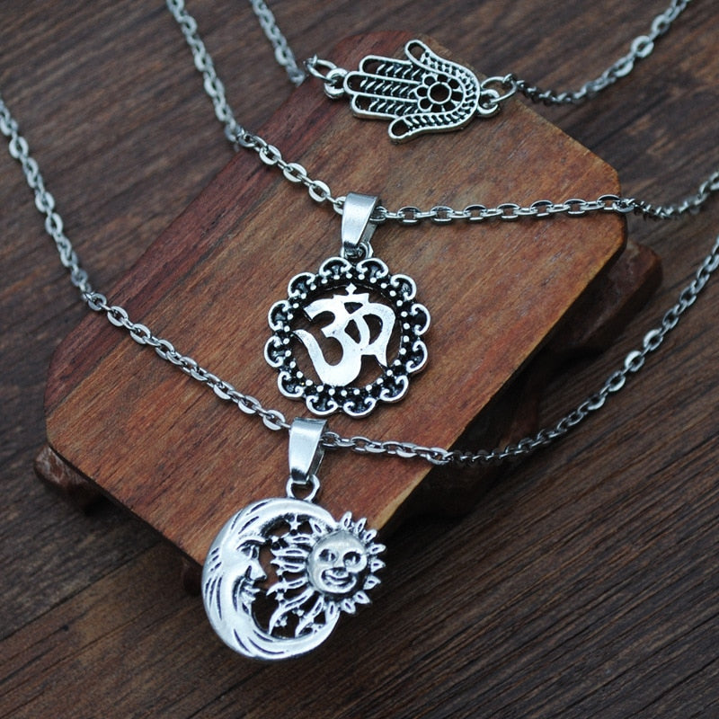 3er Set - BOHO Halskette - Juwelanda