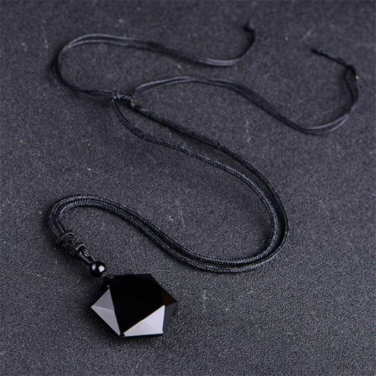 Premium-Talisman aus schwarzem Obsidian - Juwelanda